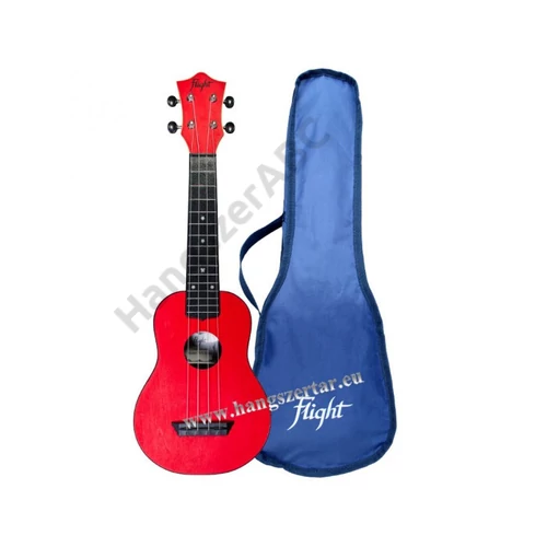 Flight TUS-35 RD – piros színű szoprán utazó ukulele