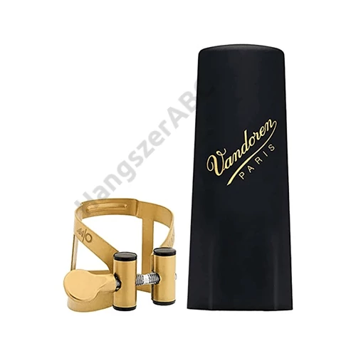 Vandoren LC58AP M/O óarany szorító + műanyag kupak Tenorszaxofon fúvókára