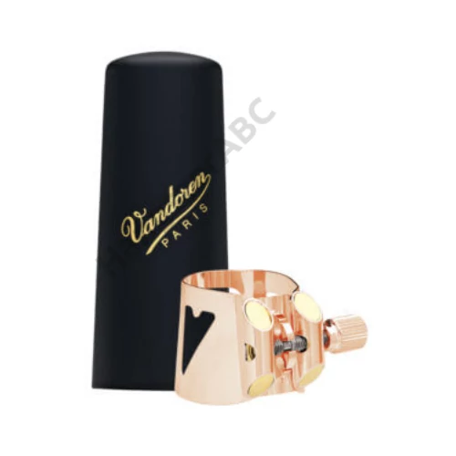 Vandoren LC01PGP Optimum pink gold szorító + műanyag kupak Bb Klarinét fúvókára