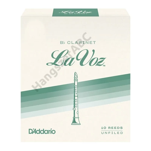 D'Addario RCC10MH La Voz Bb klarinét nád (Méret: Medium-Hard)
