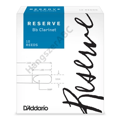 D'Addario RCR1020D Reserve Bb klarinét nád (Méret: 2)