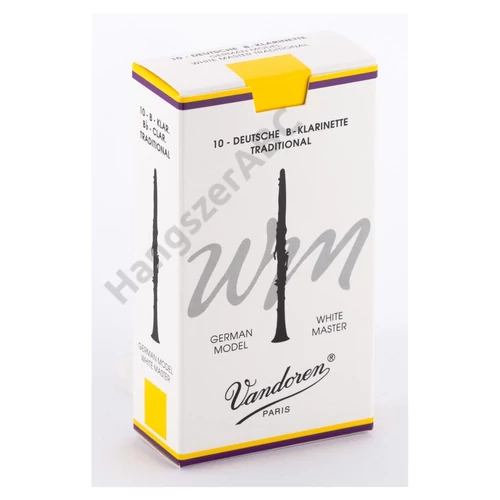 Vandoren CR1625T German Bb klarinét nád - White Master Traditional (Méret: 2.5)