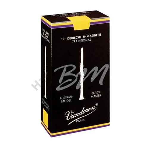 Vandoren CR1825T50 German Bb klarinét nád - Black Master Traditional (Méret: 2.5)