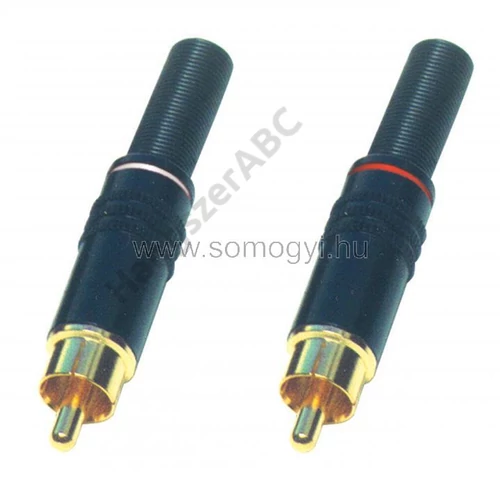 SAL RCA 11MF Rca dugó, fém, aranyozott