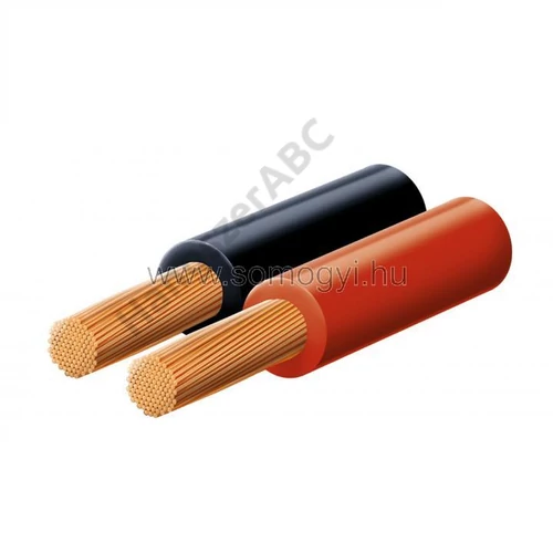 SAL KL 1,5 Hangszóróvezeték, piros-fekete, 2x1,5mm, 100m/tekercs
