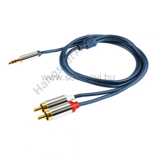 SAL A 49-4M Audiókábel, 3,5 mm sztereó dugó, 2 x RCA, 4 m