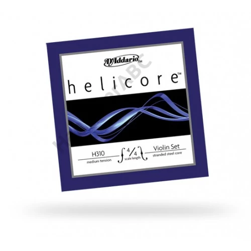 D'Addario Helicore hegedû garnitúra fonott al. E húrral