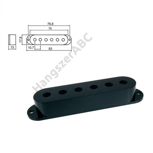 Bas v.d. Broek SPC-30-BK Pickup fedél, fekete