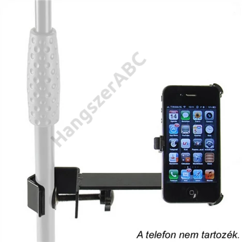 Bas v.d. Broek IPH-04 iPhone 4 tartó, mikrofon állványhoz rögzíthető