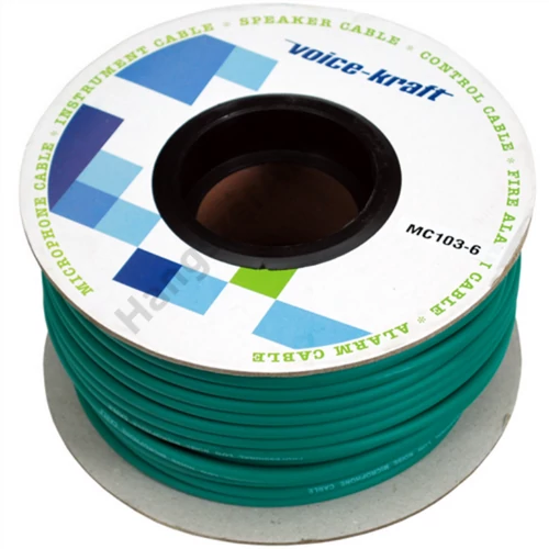 Voice-Kraft ROLLMC103-6 Gitár kábel, zöld