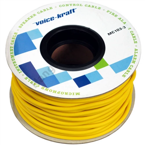 Voice-Kraft ROLLMC103-3 Gitárkábel, sárga