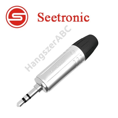 Seetronic MTP3C Sztereo 3.5 jack dugó, fémházas