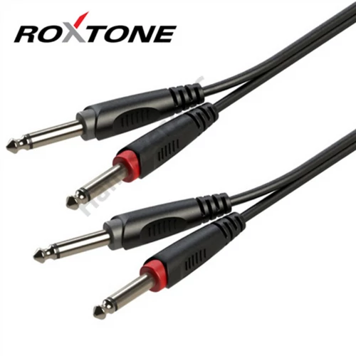 Roxtone RACC100L1 2x6,3 Jack - 2x6,3 Jack kábel, 1m