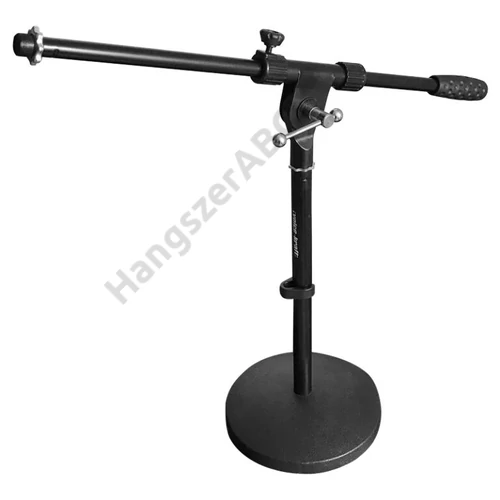 Voice-Kraft MS023 Gémes mikrofonállvány, kőrtalpas, alacsony