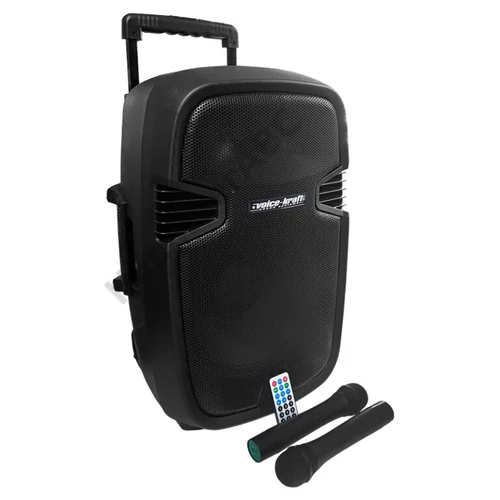 Voice-Kraft LK-1679-12G2 12" 80/200W akkumulátoros hangfal, 2 Mikrofon, MP3, Bluetooth