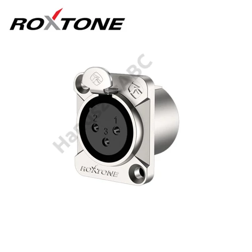 Roxtone RX3FD-NT XLR mama, szerelhető, 3 pólusú, (ezüst)