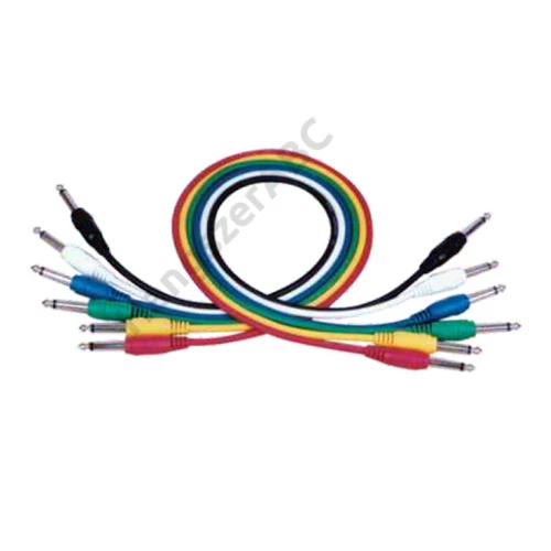 Roxtone PTC007L060 60 cm monó patch kábel 6db/csomag