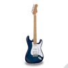 Kép 1/5 - SOUNDSATION RIDER-DELUXE-M BLSB - Dupla cutaway elektromos gitár 2 single coil + osztható humbucker hangszedővel és önzáró kulcsokkal (Wilkinson hardver, roasted juhar nyak+fogólap, lángolt fedlap)