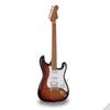 Kép 1/5 - SOUNDSATION RIDER-DELUXE-M TSB - Dupla cutaway elektromos gitár 2 single coil + osztható humbucker hangszedővel és önzáró kulcsokkal (Wilkinson hardver, roasted juhar nyak+fogólap, lángolt fedlap)