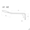 Kép 2/2 - A2C - 5 mm Tremolo Lever for Electric Guitar (Chrome)