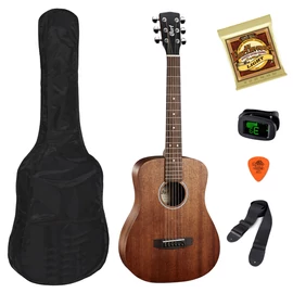 Cort ADMiniM-OP akusztikus mini gitár Szett, mahagóni, tokkal