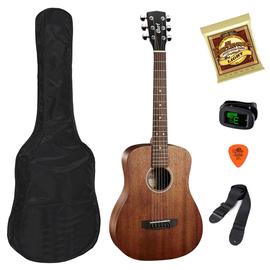 Cort ADMiniM-OP akusztikus mini gitár Szett, mahagóni, tokkal