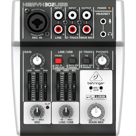 Behringer XENYX 302USB 5-Bemenetes Keverő