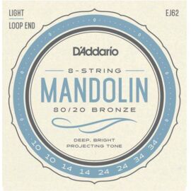 D'Addario EJ62 mandolín húrkészlet 010-034, bronze, light