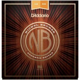 D'Addario NB1256 akusztikus gitár húrkészlet 12-56, nickel-bronze, light top / med botom