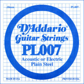 D'Addario PL007 különálló akusztikus/elektromos gitárhúr, acél, 007