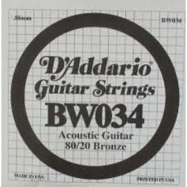 D'Addario BW034 különálló akusztikus gitárhúr, 80/20, wound 034