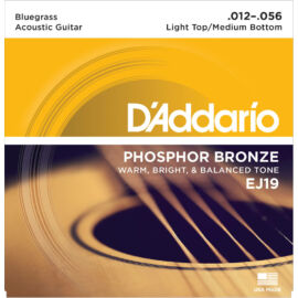 D'Addario EJ19 akusztikus gitár húrkészlet 12-56 phosphor-bronze, bluegrass