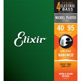 Elixir NanoWeb (14002) 40-95 Super Light basszusgitár húrkészlet