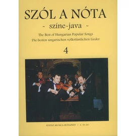 Vas Gábor  - Szól a nóta színe-java (ének- és hegedűszólam zongorakísérettel, harmóniajelzéssel) 4