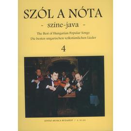Vas Gábor  - Szól a nóta színe-java (ének- és hegedűszólam zongorakísérettel, harmóniajelzéssel) 4