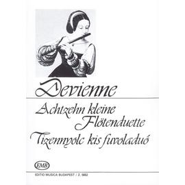 Devienne, Francois, Kalmár László  - Tizennyolc  kis fuvoladuó