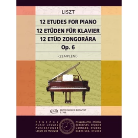 Liszt Ferenc, Zempléni Kornél  - 12 etűd (zongorára)