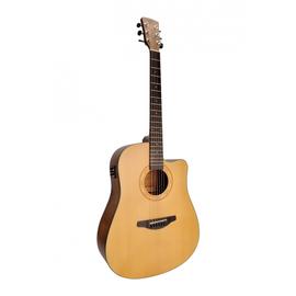 SOUNDSATION EN41CE-NTS - Dreadnought cutaway akusztikus gitár, tömör lucfenyő fedlappal, gravírozott rozettával és előerősítővel