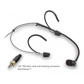 SOUNDSATION VISAGE-C01B BK - Kardioid headset mikrofon, 3,5mm-es biztonsági rögzítős jack csatlakozóval, fekete színben