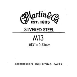 MARTIN M13 - Traditional Silvered Steel String, .013