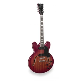 SOUNDSATION JAZZ-ROOT P CSB - Double cutaway félakusztikus gitár single coil hangszedőkkel