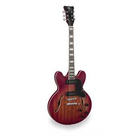 SOUNDSATION JAZZ-ROOT P CSB - Double cutaway félakusztikus gitár single coil hangszedőkkel