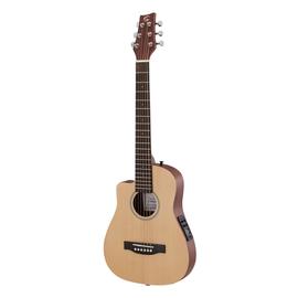 Soundsation COMPANERA-DNCE-LH - Cutaway dreadnought kerekhátú utazógitár előerősítővel - Balkezes változat