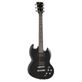 Soundsation BUFFALO-ST BK - Buffalo Standard dupla cutaway elektromos gitár két humbuckerrel , csavarozott nyakkal