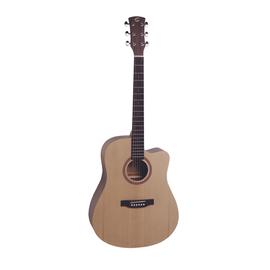 Soundsation GRAND TETON-DNCE-NT - Dreadnought cutaway elektroakusztikus gitár, nyitott pórusú szatén felülettel, előerősítővel