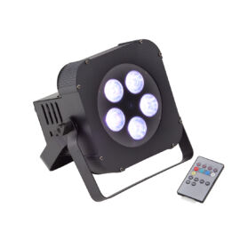 Soundsation PAR-18W-5-B - 5x18W RGBWA+UV 6in1 LED PAR lámpa akkumulátorral
