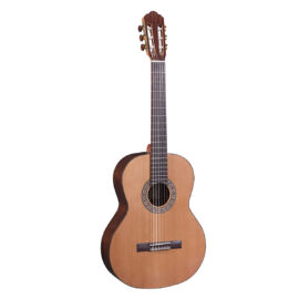 CLARINDA 44CG - Klasszikus gitár tömör fából, cédrus fedlappal, fényes felülettel (Made in Europe)