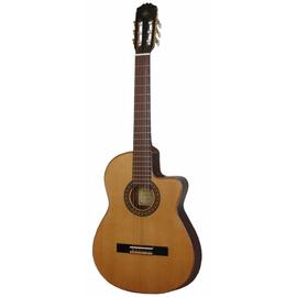JCE-NATALIA CUTAWAY - Tömör cédrus fedlapos Cutaway klasszikus gitár Belcat előerősítővel