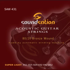 Soundsation SAW431 - Akusztikusgitár húrszett - Super Light