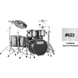 DP-22DB-5 -#622 - Egyedi fóliázott felületű, nyírfa testű, 5 részes dobszett